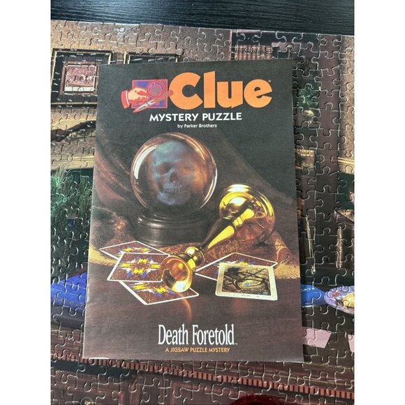 CLUE MYSTERY PUZZLE Death Foretold 500 Piece in Box COMPLETE with Decoder 1994 - Picture 6 of 9